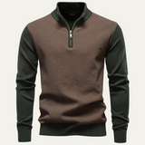 The Oban Men’s Half Zip Knit Winter Sweater