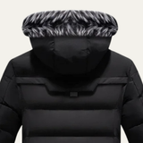 The Palermo Men's Hooded Thickened Fleece Collar Jacket