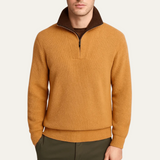The Wendover Men's Quarter Zip Knitted Sweater