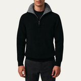 The Wendover Men's Quarter Zip Knitted Sweater