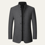 The Brescia Men’s Casual Stand Collar Woolen Winter Coat
