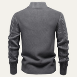 The Flintshire Men's Stylish Full Zip Warm Knitted Jacket