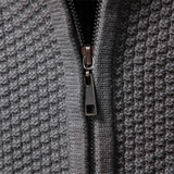 The Flintshire Men's Stylish Full Zip Warm Knitted Jacket