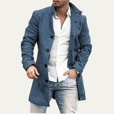The Briarcliff Men's Long Plaid Check Winter Jacket