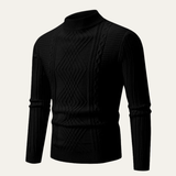 The Rosemont Men’s Mock Neck Slim Fit Knitted Sweater