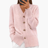 Women’s Cardigan with Heart Buttons