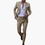 Men's Suit Set with Jacket and Slim Pants