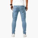 Men’s Cargo Jeans with Stretch and Pockets