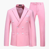 Men's Summer Suit Two-Piece with Blazer and Trousers