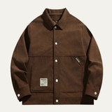 The Cala Luna Men’s Casual Button Up Lapel Corduroy Jacket