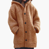 Women’s Hooded Cardigan with Long Cut