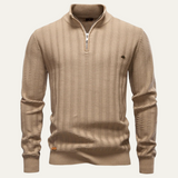 The Cotswold Men’s Quarter Zip Knit Winter Sweater