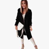 Women’s Hooded Cardigan with Open Front