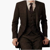 Men’s Three-Piece Suit with Lapels and Pants
