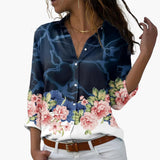 Summer Top for Women with Floral Print - Casual & Modern