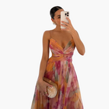 Elegant Maxi Dress for Women with Floral Pattern Glamorous