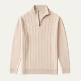 The Courchevel Quarter Zip Cashmere Sweater for Men