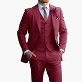 Men’s Formal Suit Set with Vest