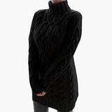 Turtleneck Knit Sweater for Women – Elegant, Soft Top