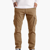 Men's Summer Cargo Pants with Pockets and Adjustable Waist
