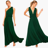 Evening Dress with V-Neck - Women's Style for Gala Nights