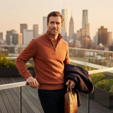 The Bronx Modern Quarter Zip Sweater for Men