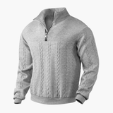 Men's Pullover with Cable Knit Pattern – Classic, Warm & Stylish