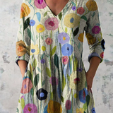 Remi | Long Blouse with Expressive Pattern