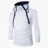 Men's Hoodie with Zipper at the Neck and Adjustable Fit