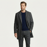 The Orkney Men's Smart Casual Winter Wool Blend Overcoat