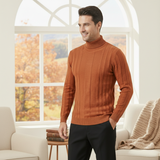 The Dumbarton Men’s Slim Fit Knit Turtleneck Sweater