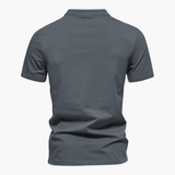 Men's T-Shirt with V-Neck Made of Breathable Cotton