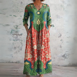Judith Vintage Floral Maxi Dress