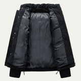 The San Casciano Men’s Suede Winter Cotton Padded Puffer Jacket
