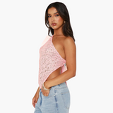 Lace One Shoulder Top for Women – Asymmetrical Trend Look