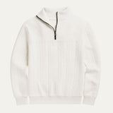 The Amalfi Half Zip Cable Knit Sweater for Men