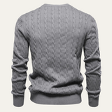 The Carmarthenshire Men's Stylish Crew Neck Knitwear Sweater