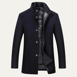 The Broadway Men's Wool Blend Classic Trench Coat