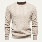 The Carmarthenshire Men's Stylish Crew Neck Knitwear Sweater