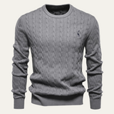 The Carmarthenshire Men's Stylish Crew Neck Knitwear Sweater
