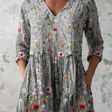 Sloane | Long Blouse with Expressive Pattern