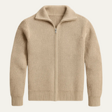 The Weymouth Men's Trendy Chunky Knit Full Zip Sweater
