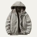 The Lisbon Men's Retro Fleece Lined Hooded Jacket