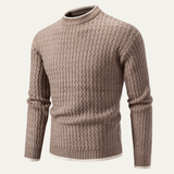 The Thornton Men’s Slim Fit Knit Sweater – O Neck Casual Pullover
