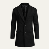 The Orkney Men's Smart Casual Winter Wool Blend Overcoat