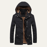The Catania Men's Military Thick Warm Hooded Winter Jacket with Multi Pocket