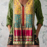 Nyla | Long Blouse with Striking Pattern
