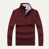 The Bolzano Men’s Fleece Thicker Half Zip Turtleneck Sweater