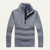 The Bolzano Men’s Fleece Thicker Half Zip Turtleneck Sweater