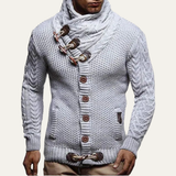 The Sorrento Men's Winter Knitted Buttoned Cardigan
